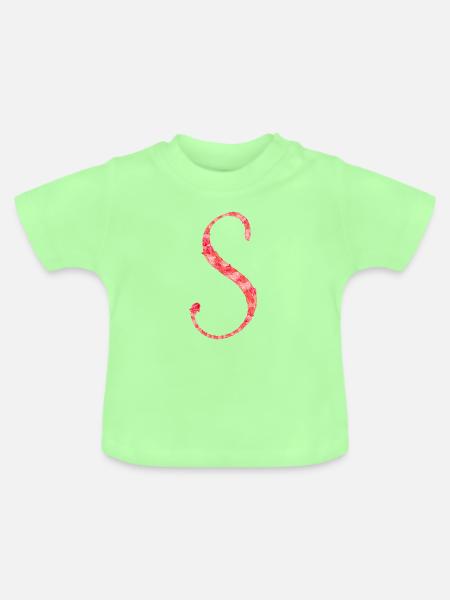 Sanfter Frühling - Baby Bio-T-Shirt mit Rundhals - Mintgrün
