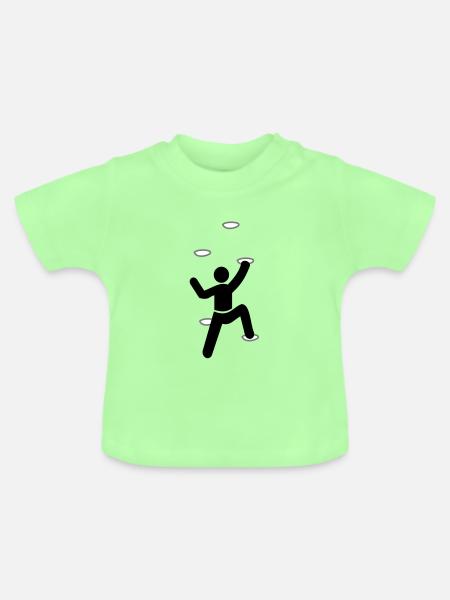 climber - Baby Bio-T-Shirt mit Rundhals - Mintgrün