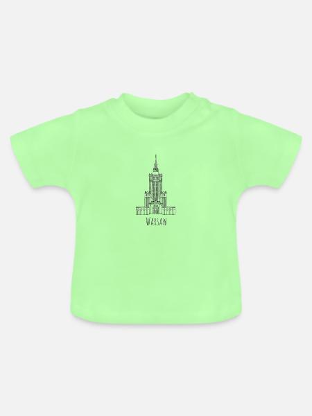 Warschau - Baby Bio-T-Shirt mit Rundhals - Mintgrün