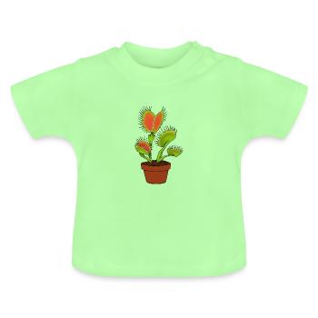 Plante carnivore - T-shirt bio col rond Bébé - vert menthe - Devant