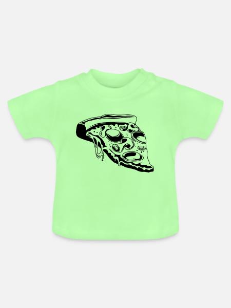 Pizza Restaurant Essen - Baby Bio-T-Shirt mit Rundhals - Mintgrün