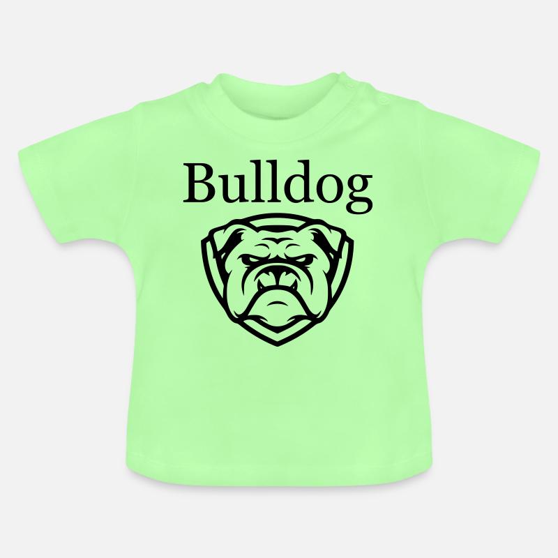 bouledogue - T-shirt bio col rond Bébé - vert menthe
