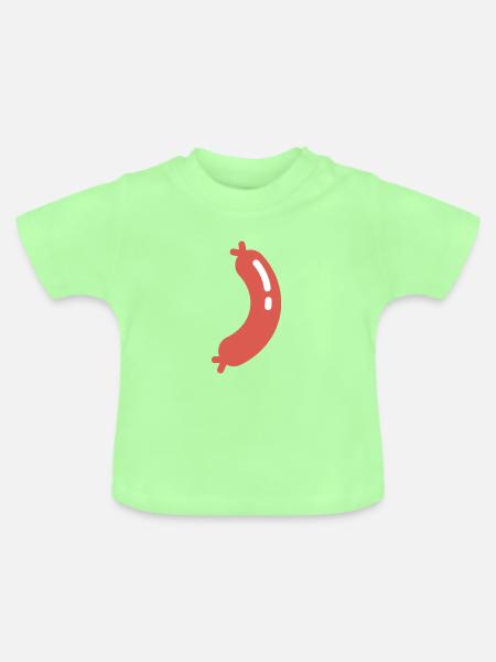 Macaroni - sausage - Baby Bio-T-Shirt mit Rundhals - Mintgrün