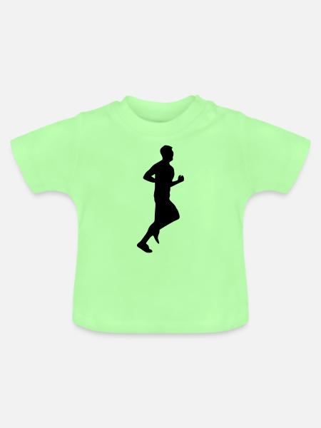 Laufen Mann - Baby Bio-T-Shirt mit Rundhals - Mintgrün