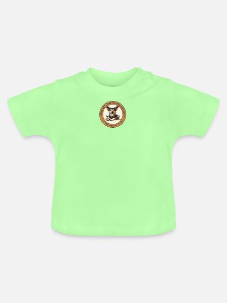 Stay Pawsitive - Baby Bio-T-Shirt mit Rundhals - Mintgrün