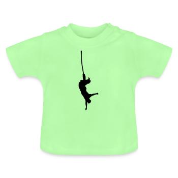 bungee springen - Baby Bio-T-Shirt mit Rundhals - Mintgrün - Vorne