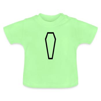 cercueil vide - T-shirt bio col rond Bébé - vert menthe - Devant