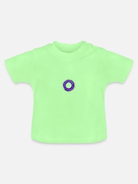 shinin circle - Baby Bio-T-Shirt mit Rundhals - Mintgrün
