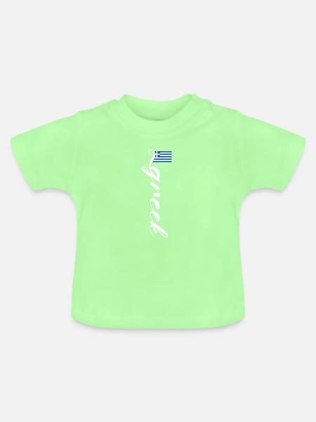 Griechenland - Baby Bio-T-Shirt mit Rundhals - Mintgrün