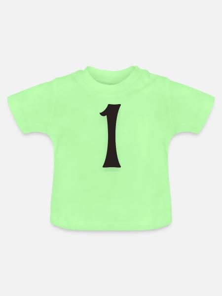 1 - Baby Bio-T-Shirt mit Rundhals - Mintgrün