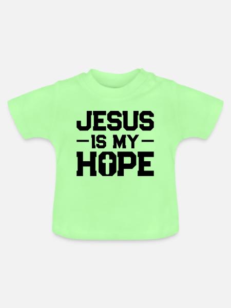 jesus hoffnung - Baby Bio-T-Shirt mit Rundhals - Mintgrün