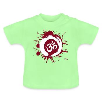 Om Zeichen - Baby Bio-T-Shirt mit Rundhals - Mintgrün - Vorne