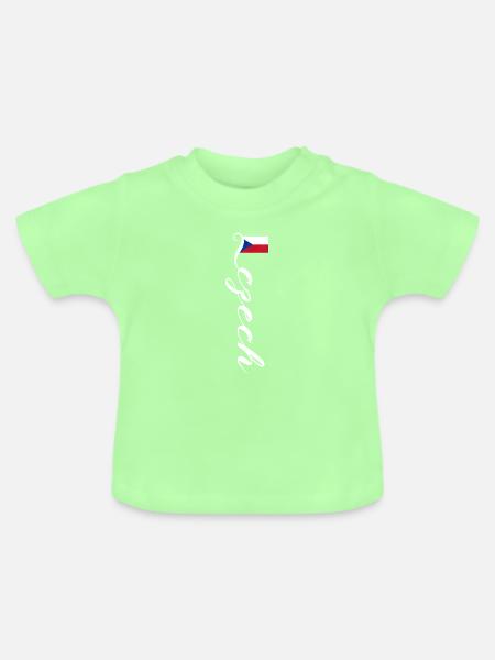 Tschechien - Baby Bio-T-Shirt mit Rundhals - Mintgrün