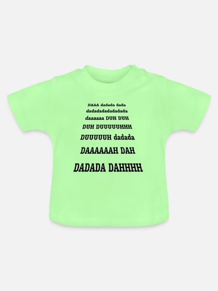 DAAA dadada dada - Baby Bio-T-Shirt mit Rundhals - Mintgrün