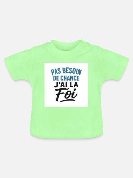 Christen - Baby Bio-T-Shirt mit Rundhals - Mintgrün