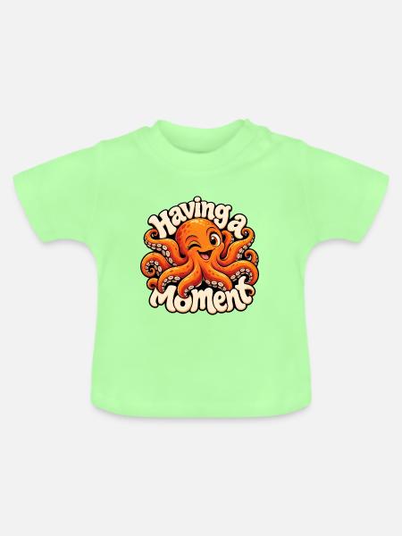 KRAKE - Baby Bio-T-Shirt mit Rundhals - Mintgrün