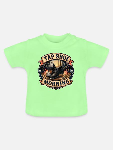 TAP SHOE MORNING - Baby Bio-T-Shirt mit Rundhals - Mintgrün