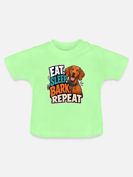 Ungarischer Pointer - Baby Bio-T-Shirt mit Rundhals - Mintgrün