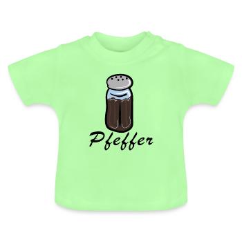 Pfeffer Streuer - Baby Bio-T-Shirt mit Rundhals - Mintgrün - Vorne