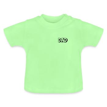 DAD - T-shirt bio col rond Bébé - vert menthe - Devant