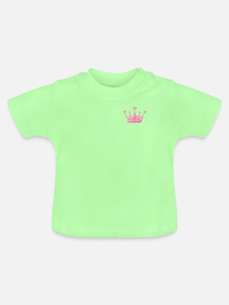 Krone - Baby Bio-T-Shirt mit Rundhals - Mintgrün