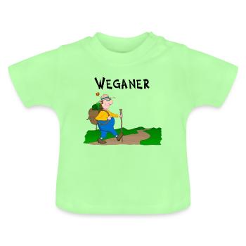 Wanderlust - Baby Bio-T-Shirt mit Rundhals - Mintgrün - Vorne