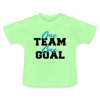 Objectif de travail d'équipe Sport Objectif d'équipe - T-shirt bio col rond Bébé - vert menthe - Devant