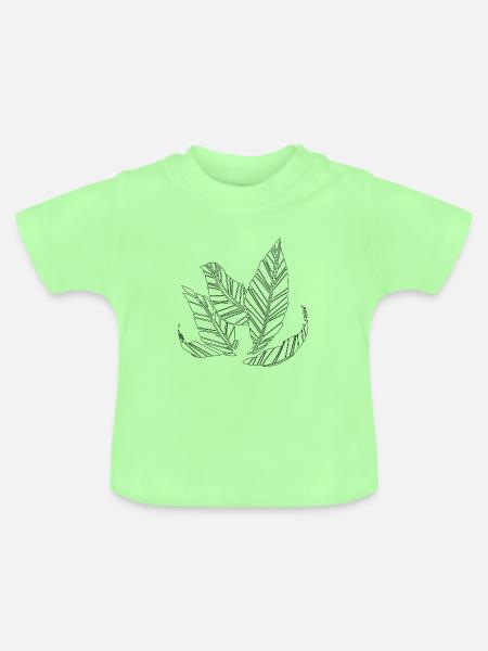 Frühling - Baby Bio-T-Shirt mit Rundhals - Mintgrün