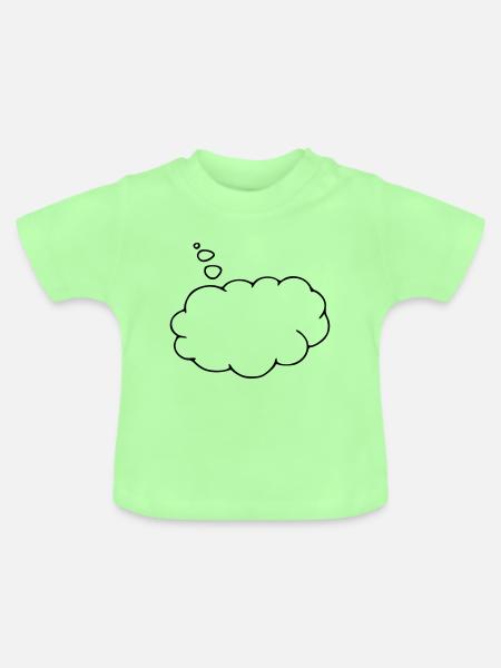 Denkblase - Baby Bio-T-Shirt mit Rundhals - Mintgrün
