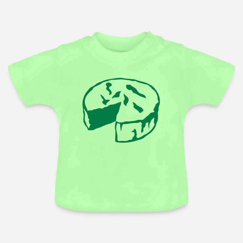 camembert fromage 1 - T-shirt bio col rond Bébé - vert menthe