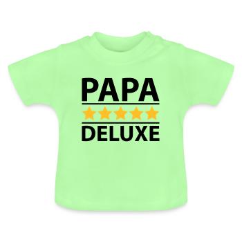 Papa Deluxe - Baby Bio-T-Shirt mit Rundhals - Mintgrün - Vorne