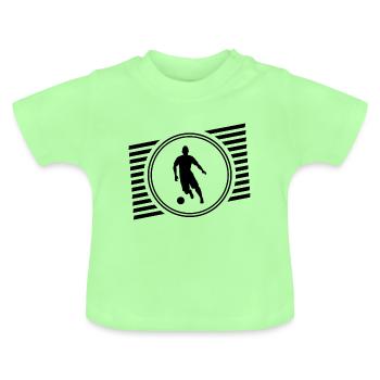football - T-shirt bio col rond Bébé - vert menthe - Devant