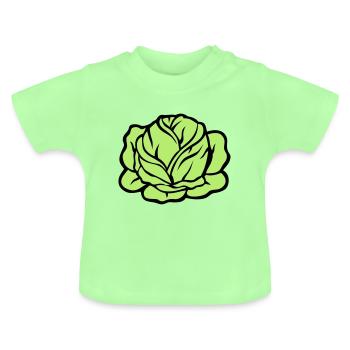 chou choux legume 403 - T-shirt bio col rond Bébé - vert menthe - Devant