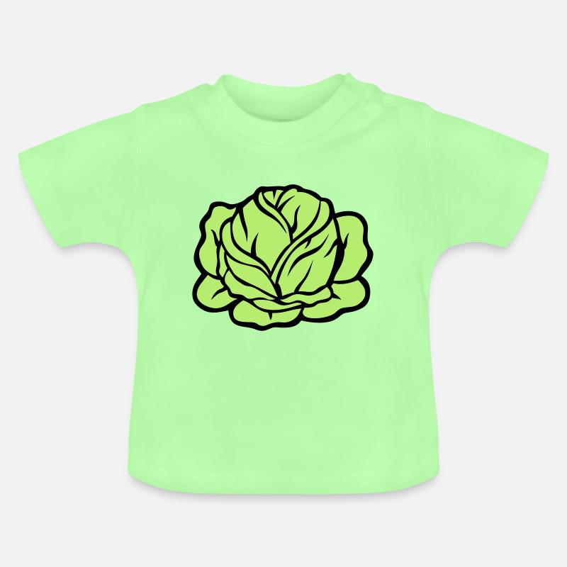 chou choux legume 403 - T-shirt bio col rond Bébé - vert menthe