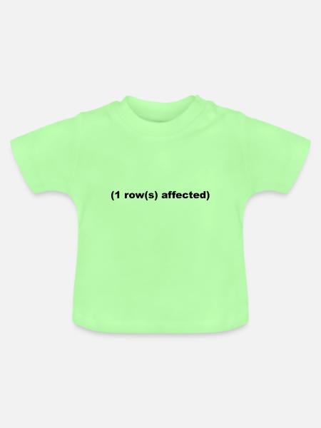 SQL Shirt - Baby Bio-T-Shirt mit Rundhals - Mintgrün