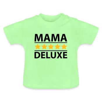 Mama Deluxe - Baby Bio-T-Shirt mit Rundhals - Mintgrün - Vorne