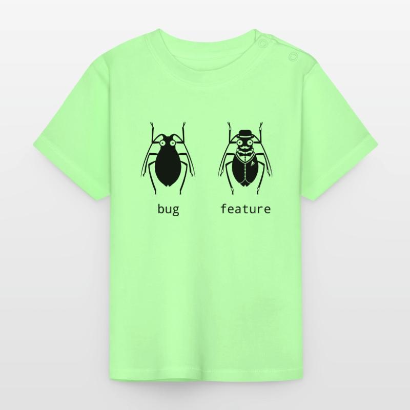 Bug oder feature Baby Bio-T-Shirt mit Rundhals