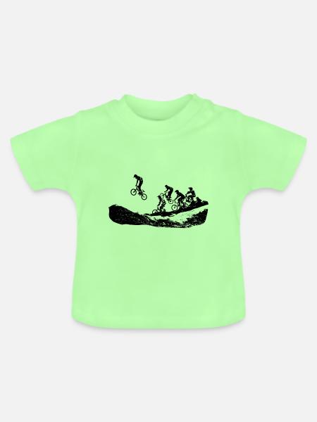 bmx - Baby Bio-T-Shirt mit Rundhals - Mintgrün