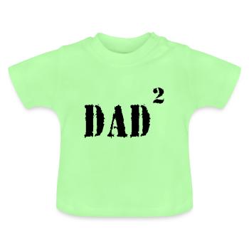 DAD - Baby Bio-T-Shirt mit Rundhals - Mintgrün - Vorne
