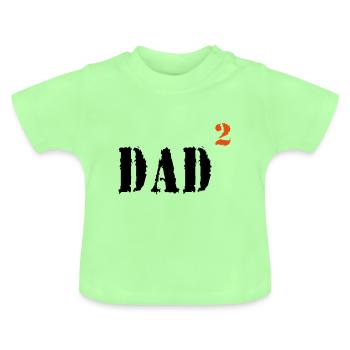 DAD - Baby Bio-T-Shirt mit Rundhals - Mintgrün - Vorne