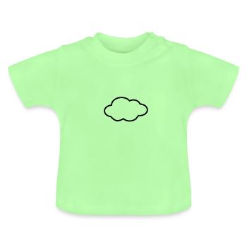 Nuage - T-shirt bio col rond Bébé - vert menthe - Devant