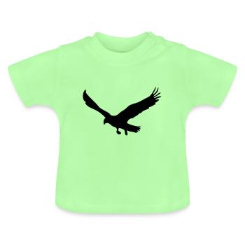 aigle - T-shirt bio col rond Bébé - vert menthe - Devant