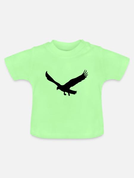 Adler - Baby Bio-T-Shirt mit Rundhals - Mintgrün