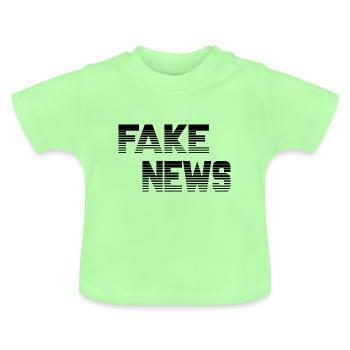 Fake News - Baby Bio-T-Shirt mit Rundhals - Mintgrün - Vorne