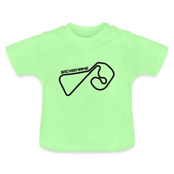 Sachsenring Race Track Car Race - Baby Organic T-Shirt with Round Neck - mint green - Front