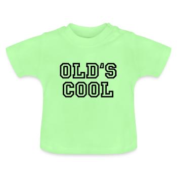 old's cool - Baby Organic T-Shirt with Round Neck - mint green - Front