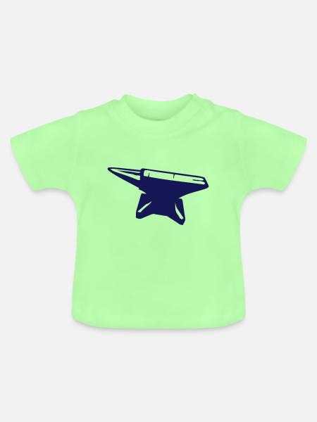 Amboss 206 - Baby Bio-T-Shirt mit Rundhals - Mintgrün