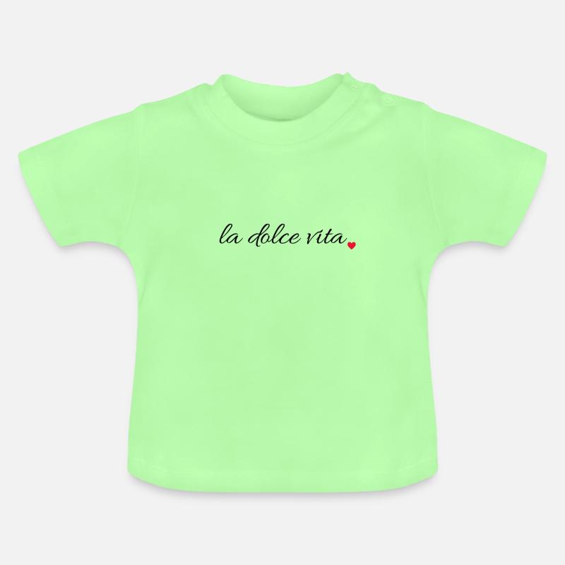 La dolce vita - T-shirt bio col rond Bébé - vert menthe