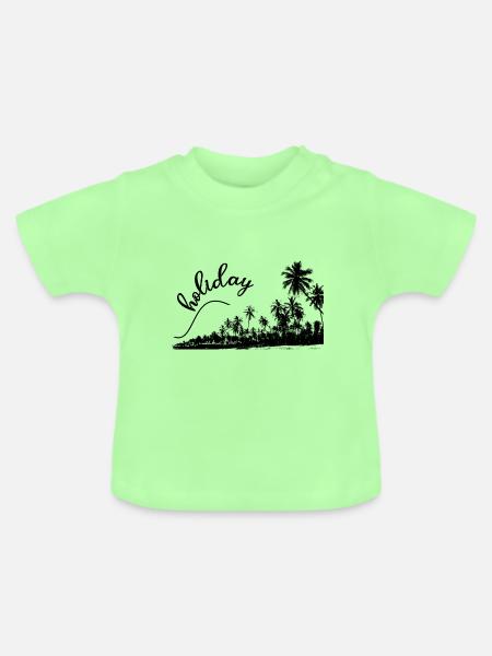 holiday - Baby Bio-T-Shirt mit Rundhals - Mintgrün