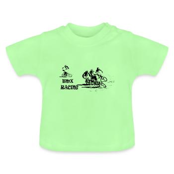 bmx - T-shirt bio col rond Bébé - vert menthe - Devant